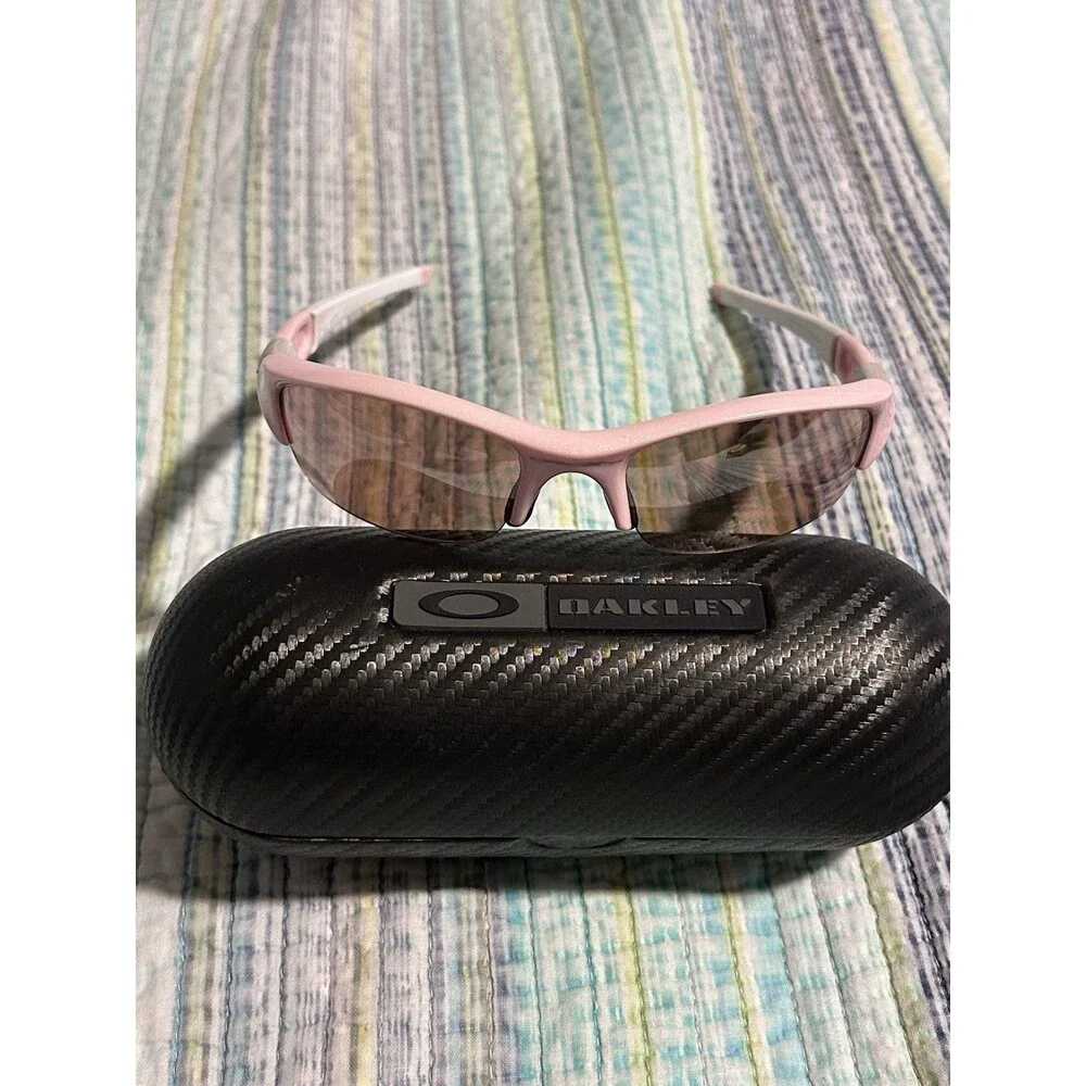 Oakley Flak Jacket 1.0 Sunglasses White Pink/G30 Y2k Fashion With Oakley Case